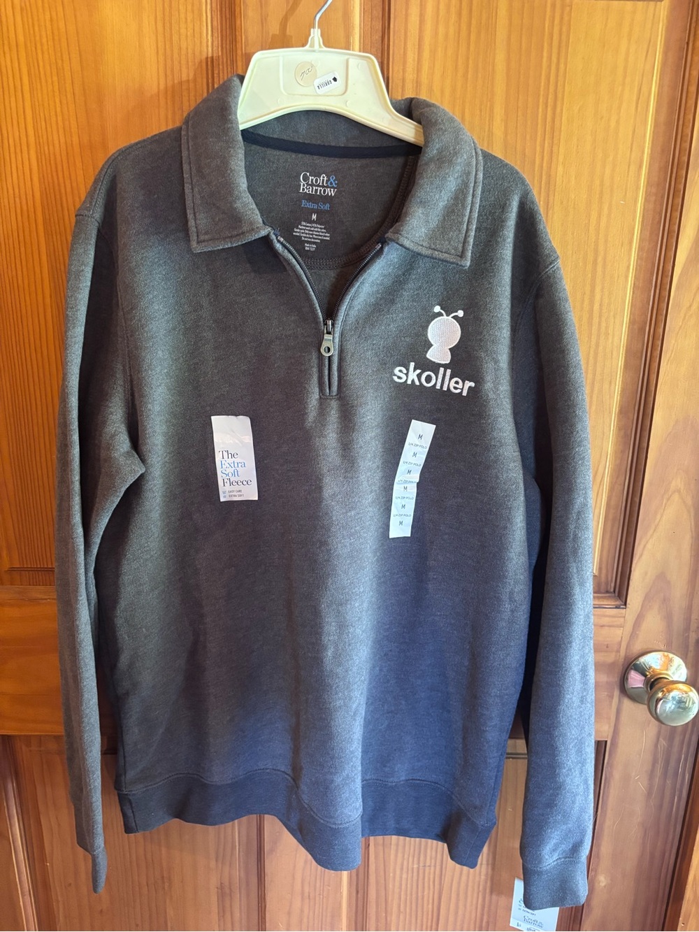 croft & barrow Men's Charcoal Half-Zip Pullover